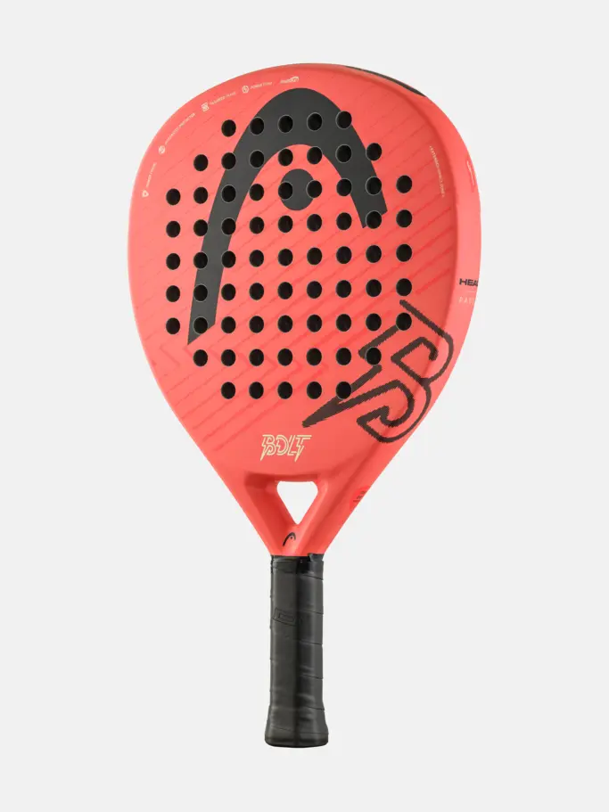 HEAD Bolt Padel Racquet (Red/Black)